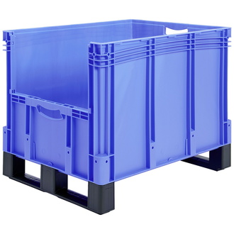 BITO Eurostapelbehälter XL Set / XL 86524DKufe 800x600x520 blau Etikett En