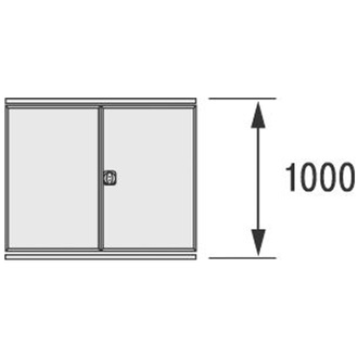 BITO Flügeltür 1300x1075 RAL7035 Set