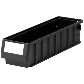 BITO Regalkasten RK Set / RK4109 Eco 400x117x 90 Regranulat schwarz inklusive Etiket (16 Stk.)