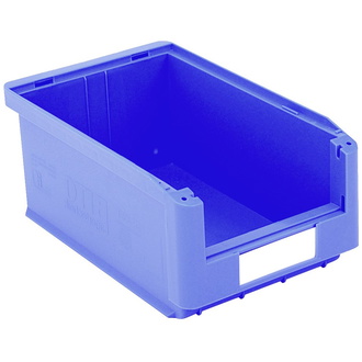 BITO Sichtlagerkasten SK Set / SK3521 350x210x145 blau inklusive Etikett (10 Stk.)