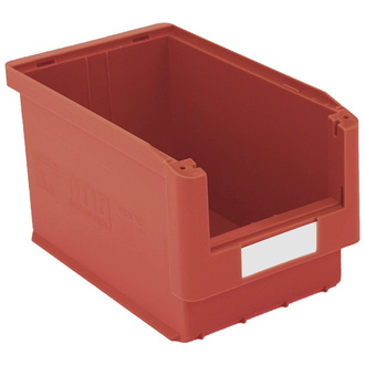 BITO Sichtlagerkasten SK Set / SK3522 350x210x200 rot inklusive Etikett (10 Stk.)