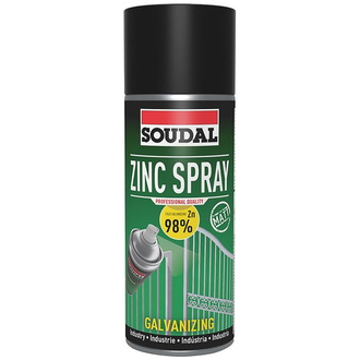 Soudal Zinc Spray Mat 400ml  400ml