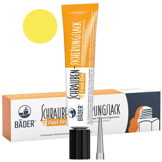 Bäder Schraubensicherungslack Fast Dry 20 ml Tube gelb