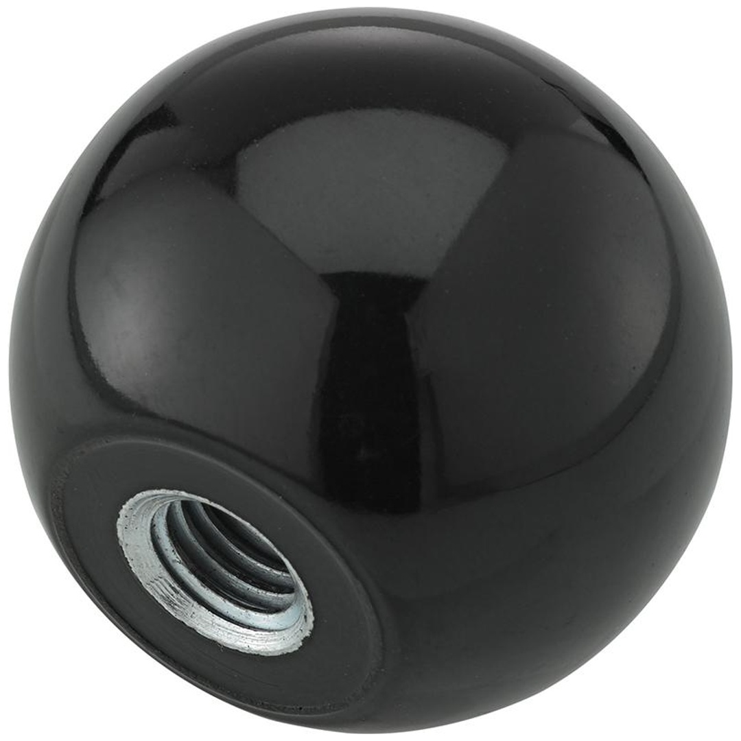Fortis Kugelknopf DIN319 Duroplast, Form E, 40mm, M10, Inhalt: 5 Stück