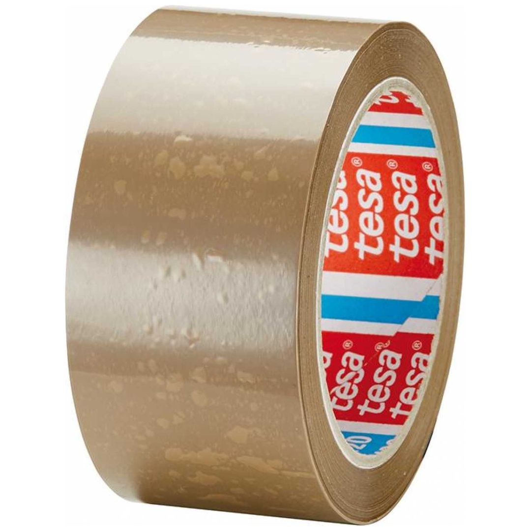 tesa Verpackungsklebeband 4120, 50 mm x 66 m, braun