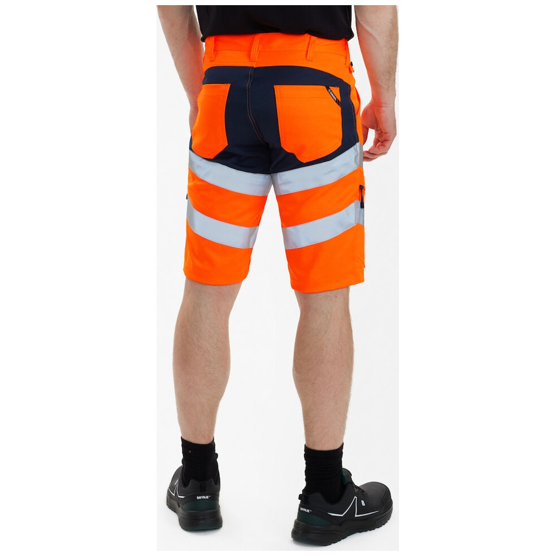 Engel Safety Short m. Elastan 6546-314-10165 Gr. 44 orange/blue ink