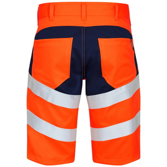 Engel Safety Short m. Elastan 6546-314-10165 Gr. 42 orange/blue ink