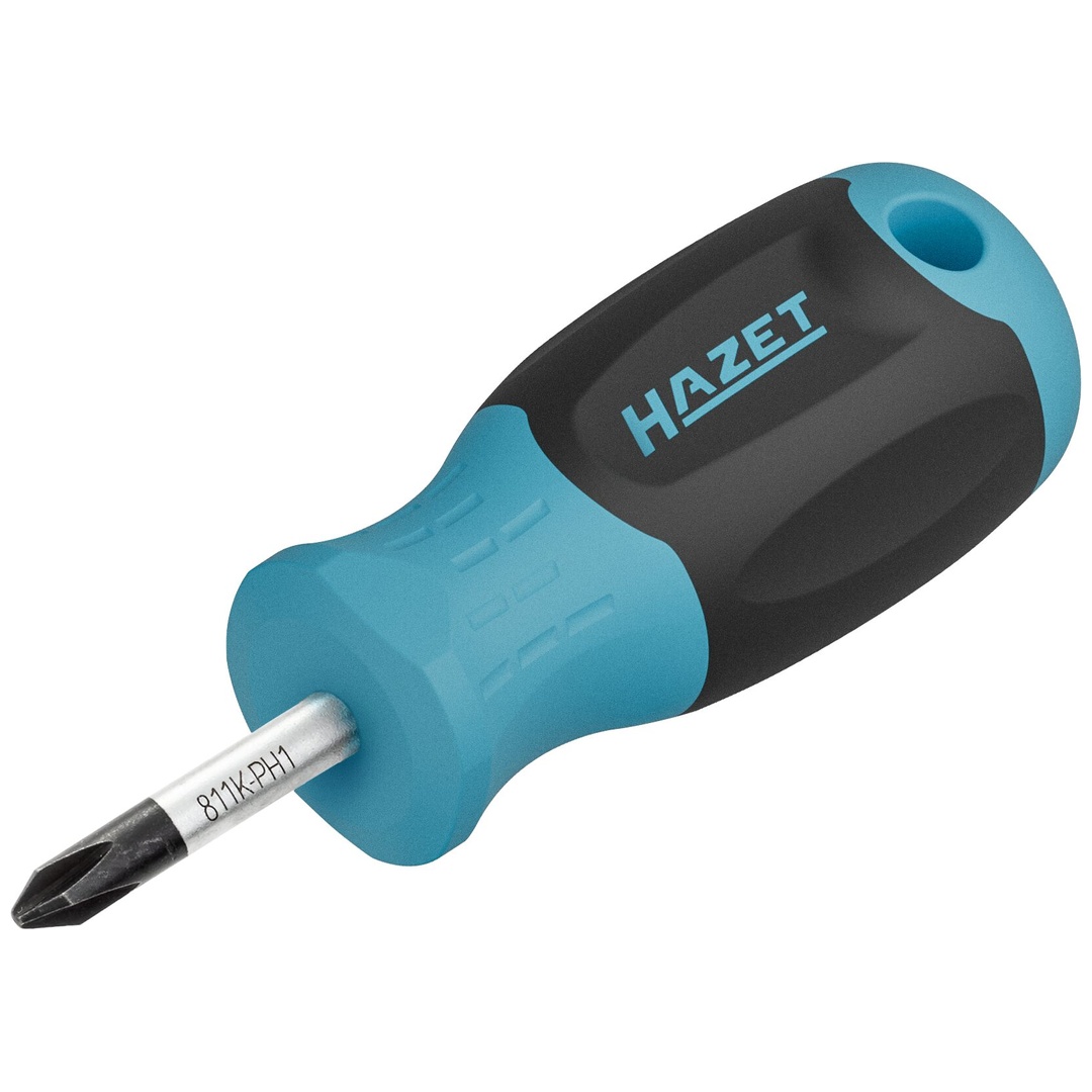 Hazet Schraubendreher 811K-PH1, Kreuzschlitz Profil PH, SW PH1