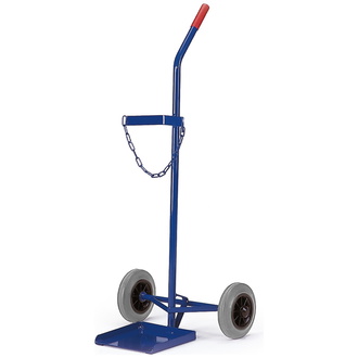 ROLLCART Stahlflaschenroller, Vollgummirad