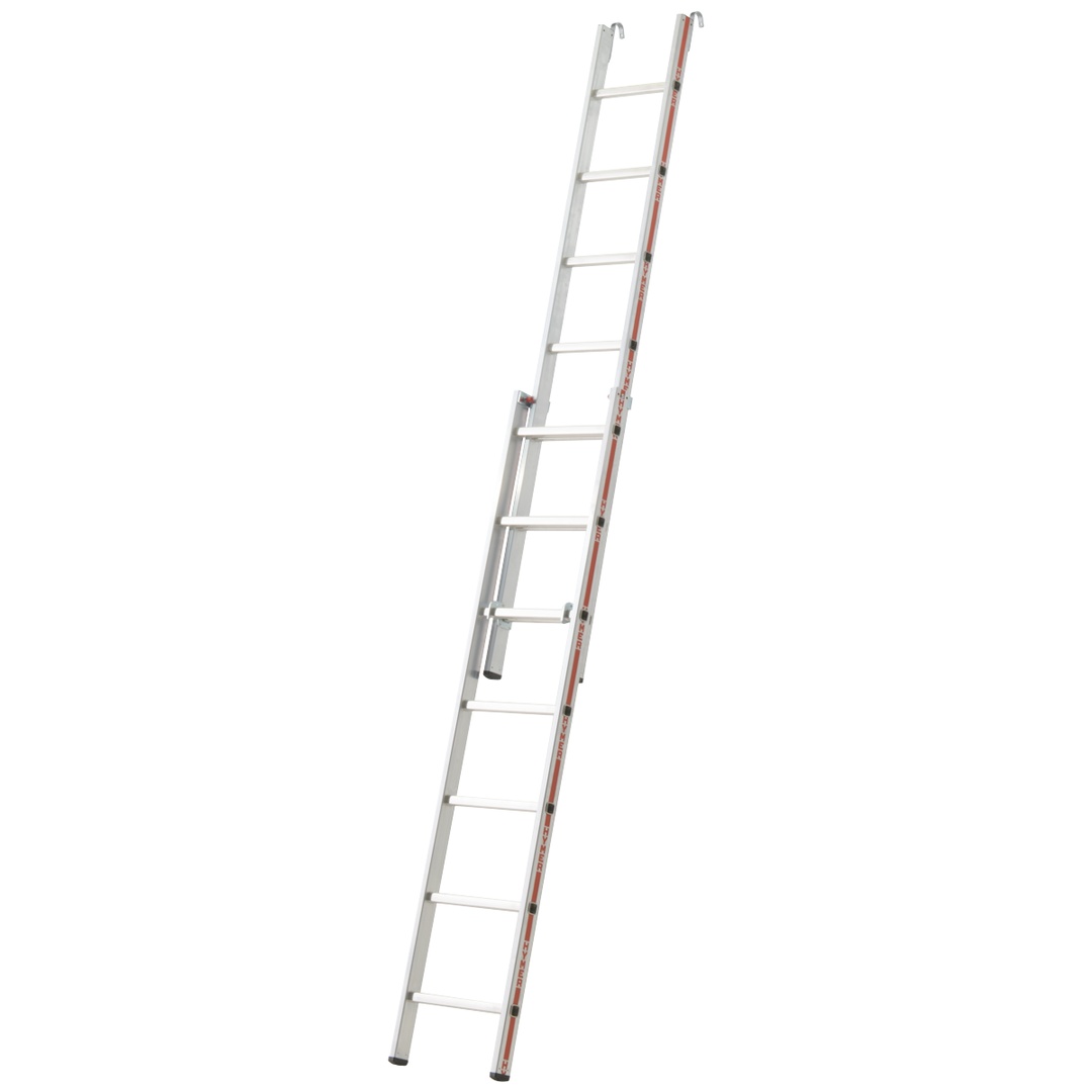 Hymer Einhänge-Schiebeleiter, 2x7 Sprossen