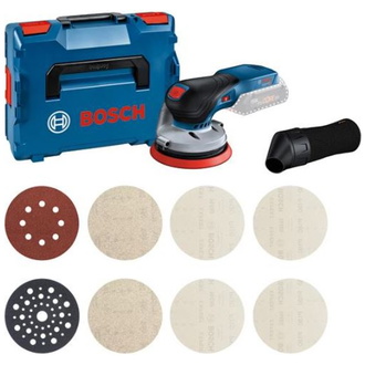 Bosch Akku-Exzenterschleifer Combi-Set GEX 18V-125 + M480, L-BOXX