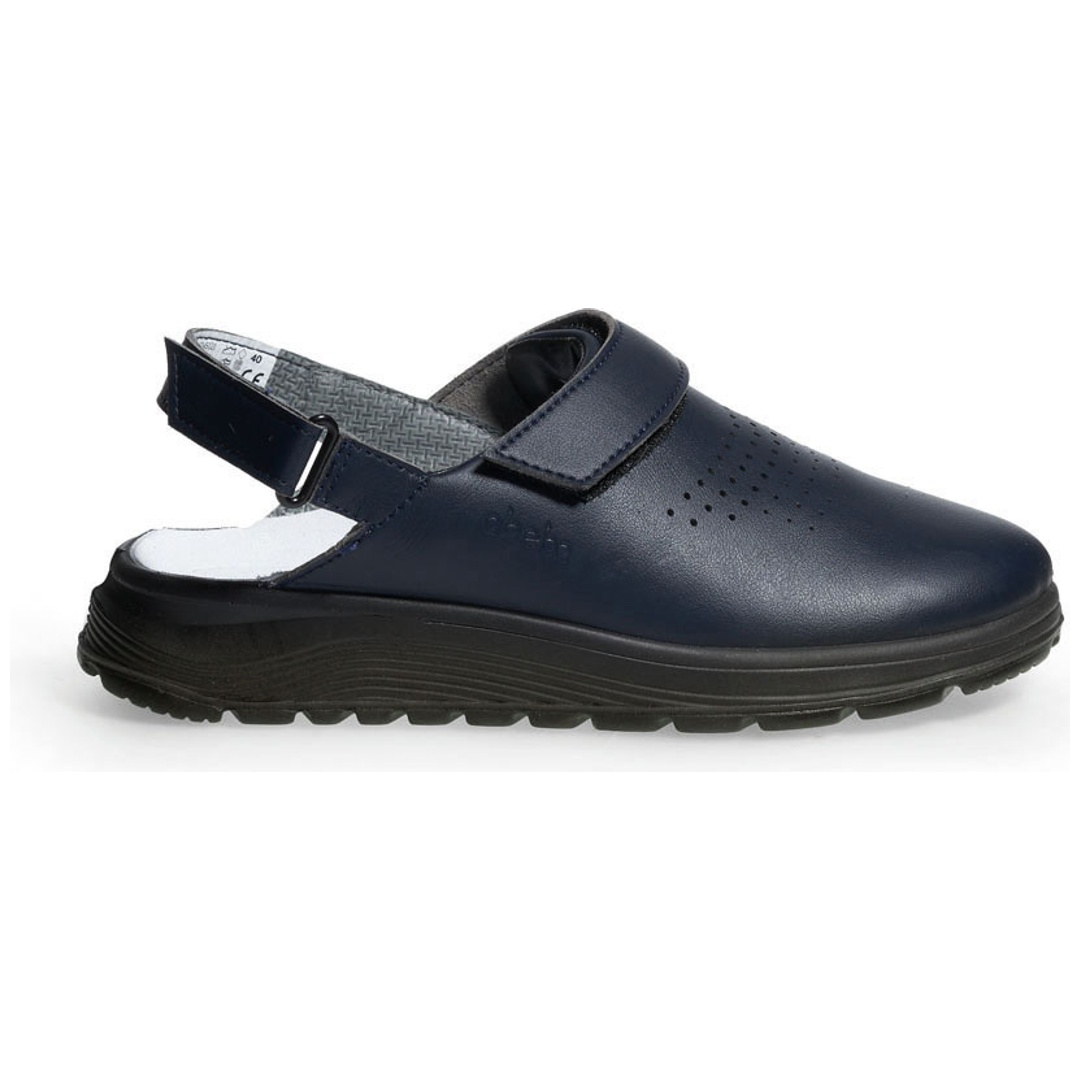 Abeba Clog Active 845020 SRC mit Klettverschluss Gr. 36 marine