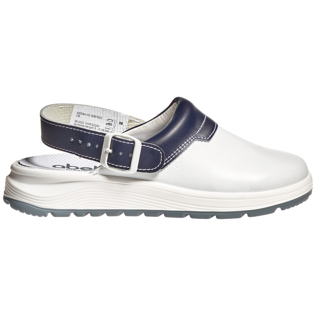 Abeba Clog EASY 2.0 87622 OB Gr. 47 weiß/blau