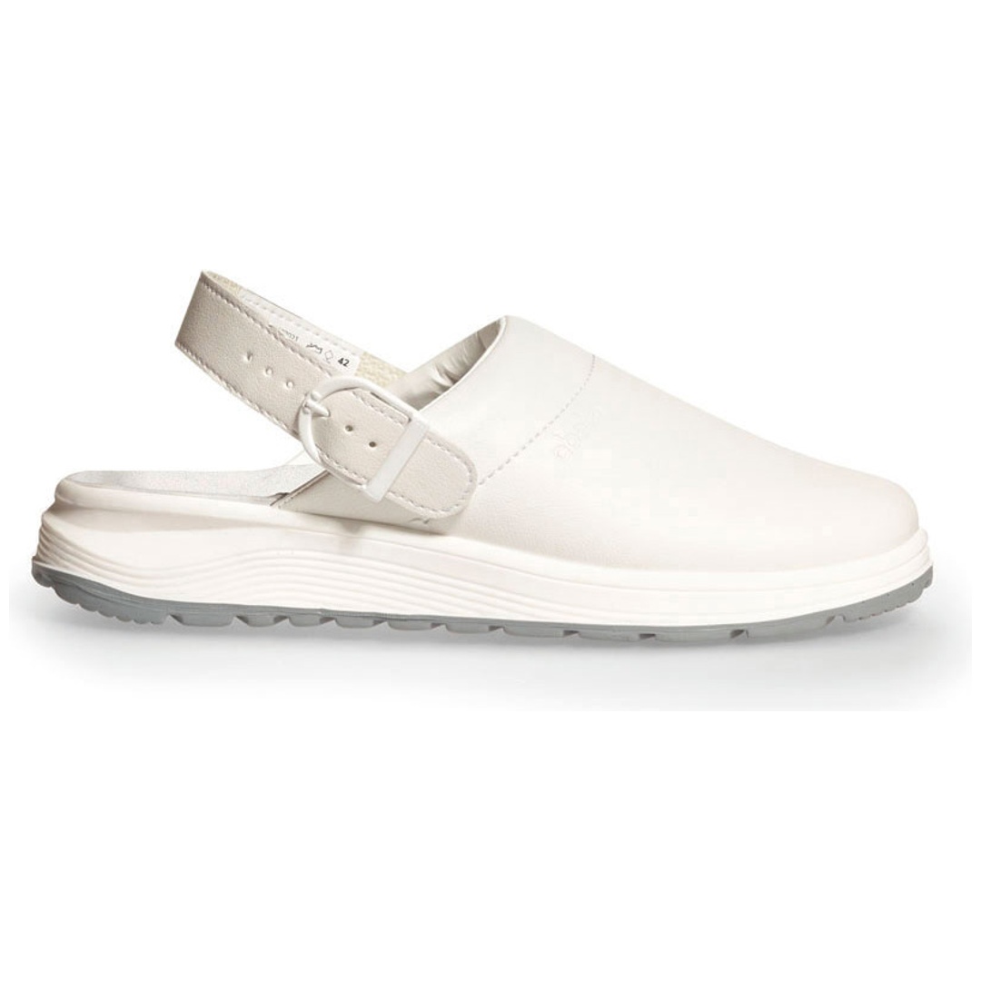 Abeba Clog Active 877021 SRC mit Schnalle Gr. 46 weiß