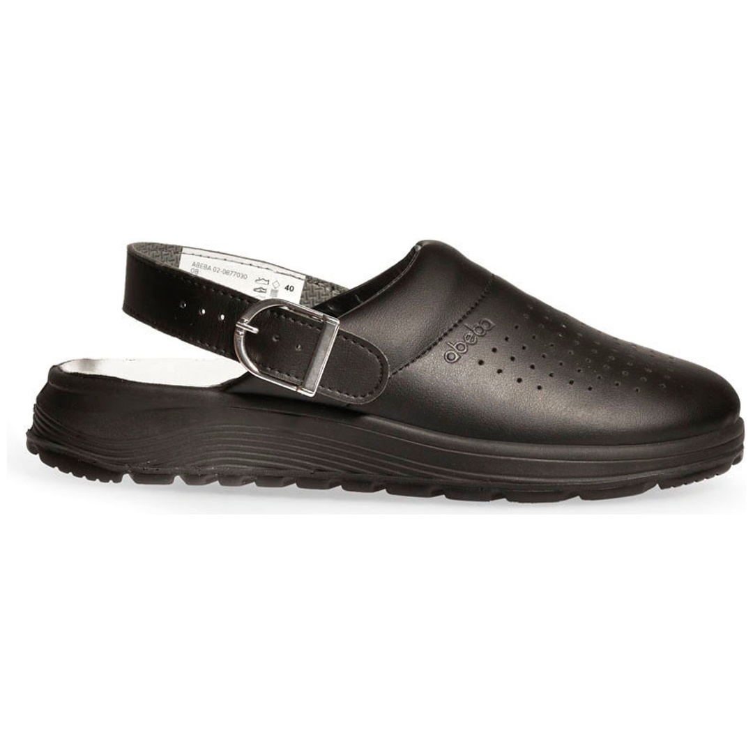 Abeba Clog Active 877030 SRC mit Schnalle Gr. 44 schwarz
