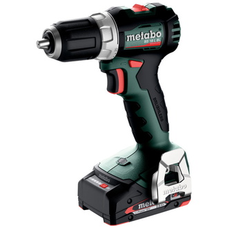 Metabo Akku-Bohrschrauber BS 18 L BL, incl. 2x Akku Li-Power 2 Ah, Ladegerät, Zubehör, metaBOX