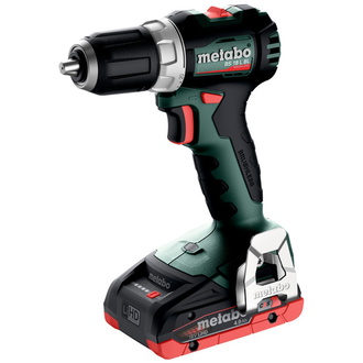 Metabo Akku-Bohrschrauber BS 18 L BL, incl. 2x Akku LiHD 4 Ah, Ladegerät, Zubehör, metaBOX