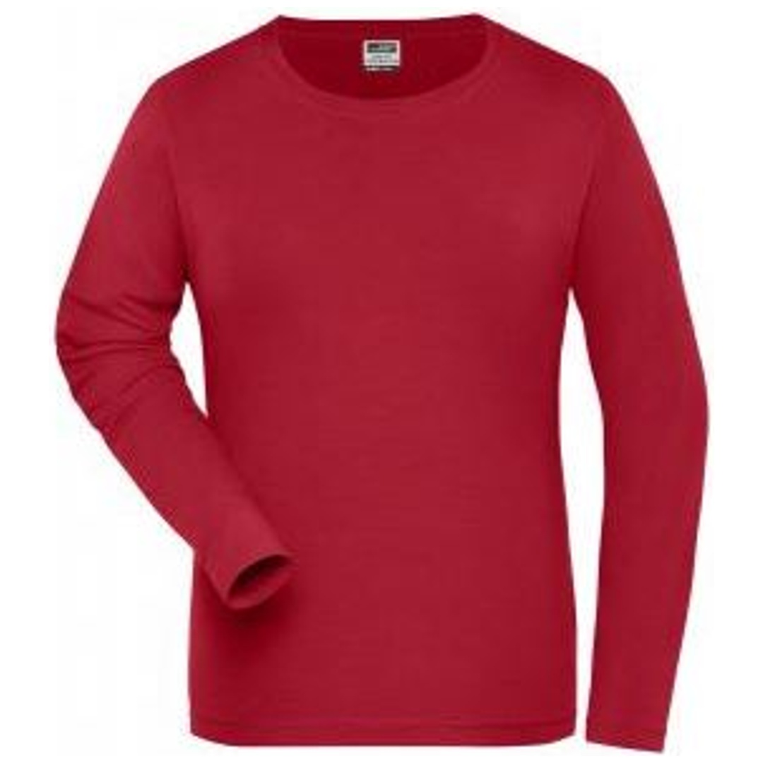 James & Nicholson Langarmshirt Damen JN1803 Gr. 4XL red