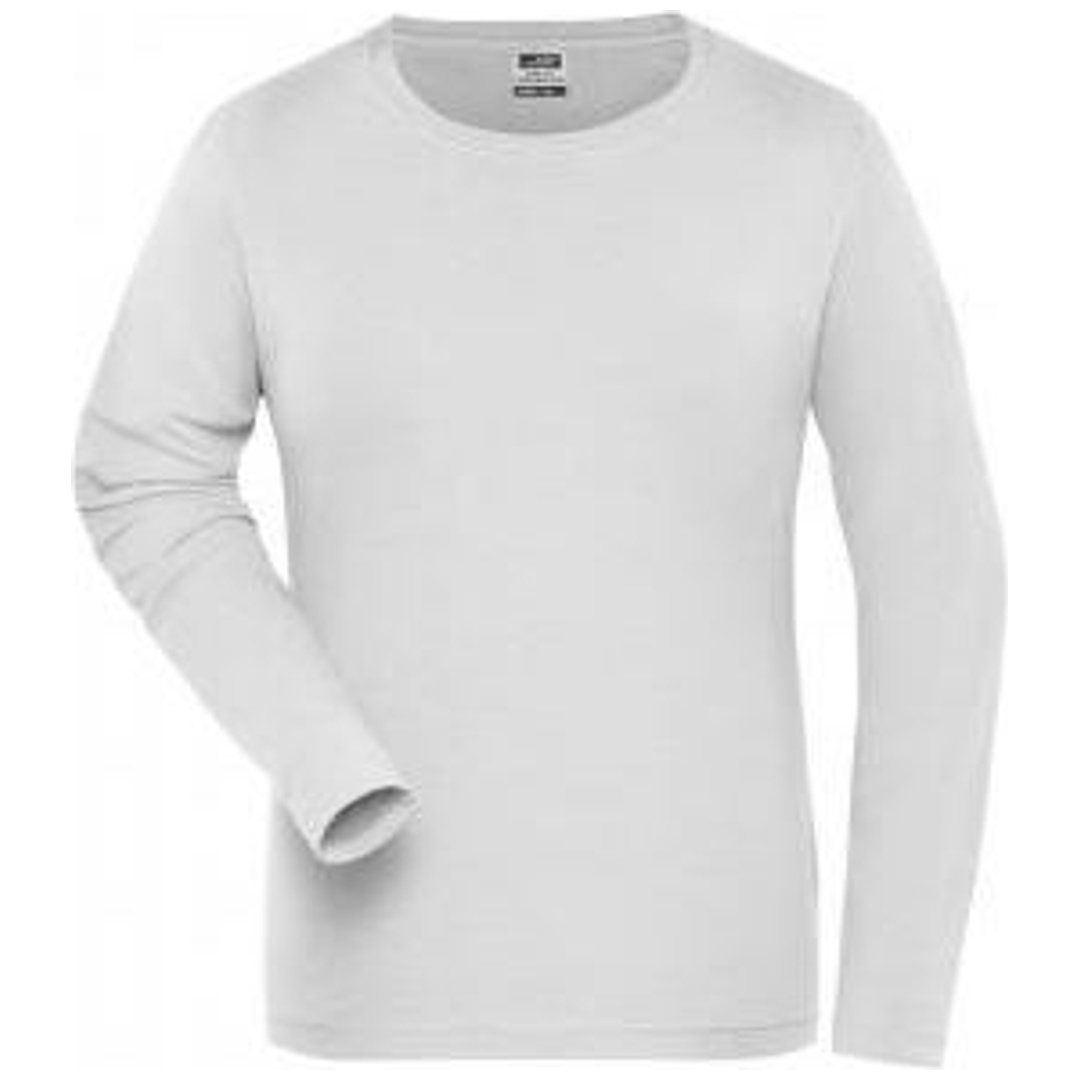 James & Nicholson Langarmshirt Damen JN1803 Gr. 2XL white