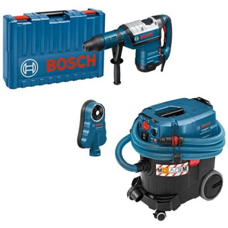 Bosch Combi-Set: Bohrhammer SDS-max GBH 8-45 DV + Sauger GAS 35 M AFC + Staubabsaugung GDE 68