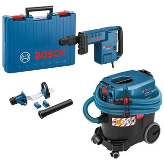 Bosch Combi-Set: Schlaghammer SDS-max GSH 11 E + Sauger GAS 35 M AFC + Staubabsaugung GDE max