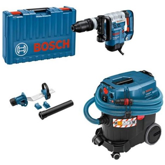 Bosch Combi-Set: Schlaghammer SDS-max GSH 5 CE + Sauger GAS 35 M AFC + Staubabsaugung GDE max