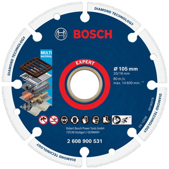 Bosch EXPERT Diamond Metal Wheel Trennscheibe, 105 x 20/16 mm