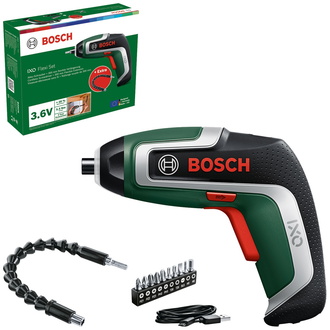 Bosch Akku-Schrauber IXO 7 Flexi-Set, incl. Zubehör, Karton