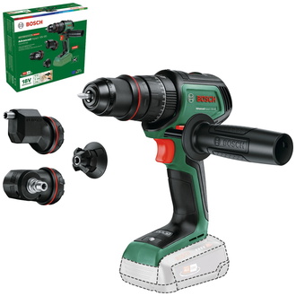 Bosch Akku-Schlagbohrmaschine AdvancedImpact 18V-80 QuickSnap, incl. 2x Aufsatz, Zubehör, Karton