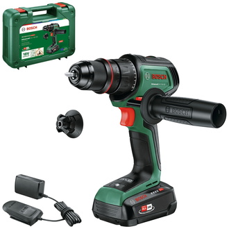 Bosch Akku-Bohrschrauber AdvancedDrill 18V-80 QuickSnap, incl. 1x Akku PBA 2,5 Ah, Ladegerät, Zubehör, Tragekoffer