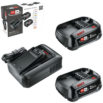 Bosch Starter-Set 18V (2 x 2,5 Ah + AL 18V-44)