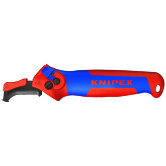 Knipex Abmantelungsmesser mit Gleitschuh und Ratschenfunktion 146 mm