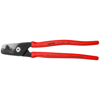 Knipex StepCut XL Kabelscheren mit Stufenschnitt mit Kunststoff überzogen brüniert