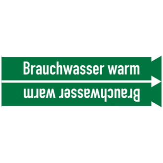 Rohrleitungsband, Brauchwasser warm, Rolle = 33 m - 33000x90 mm, Folie selbstklebend