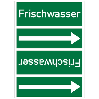 Rohrleitungsband, Frischwasser, Rolle = 33 m - 33000x90 mm, Folie selbstklebend