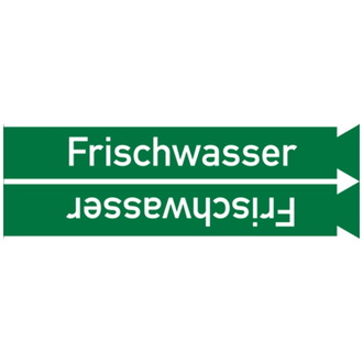 Rohrleitungsband, Frischwasser, Rolle = 33 m - 33000x90 mm, Folie selbstklebend