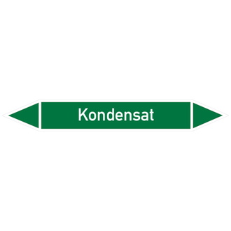 Rohrleitungsetikett, Kondensat - 100x15 mm, Folie selbstklebend