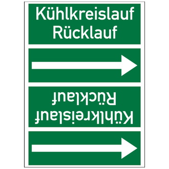 Rohrleitungsband, Kühlkreislauf Rücklauf, Rolle = - 33000x90 mm, Folie selbstklebend