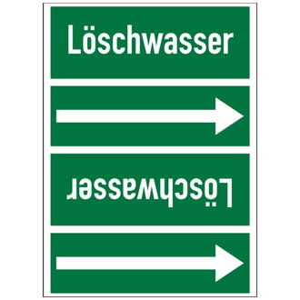 Rohrleitungsband, Löschwasser, Rolle = 33 m - 33000x90 mm, Folie selbstklebend