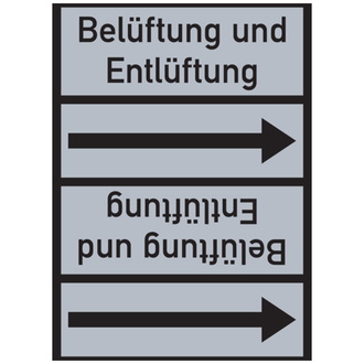 Rohrleitungsband, Belüftung und Entlüftung, Rolle - 33000x90 mm, Folie selbstklebend