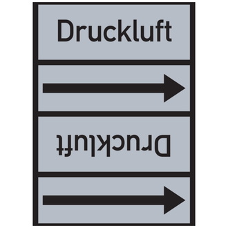 Rohrleitungsband, Druckluft, Rolle = 33 m - 33000x90 mm, Folie selbstklebend