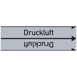 Rohrleitungsband, Druckluft, Rolle = 33 m - 33000x90 mm, Folie selbstklebend