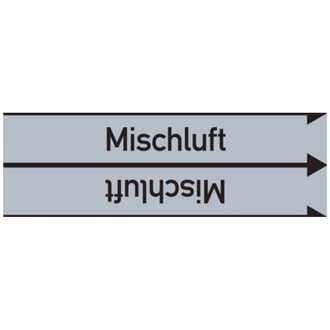 Rohrleitungsband, Mischluft, Rolle = 33 m - 33000x90 mm, Folie selbstklebend