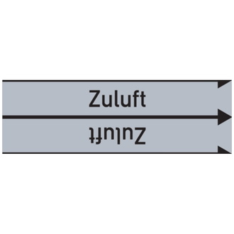 Rohrleitungsband, Zuluft, Rolle = 33 m - 33000x90 mm, Folie selbstklebend