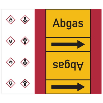 Rohrleitungsband, Abgas, Rolle = 33 m - 33000x180 mm, Folie selbstklebend