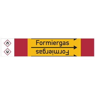 Rohrleitungsband, Formiergas, Rolle = 33 m - 33000x105 mm, Folie selbstklebend