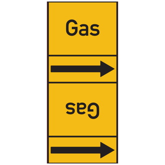 Rohrleitungsband, Gas, Rolle = 33 m - 33000x105 mm, Folie selbstklebend