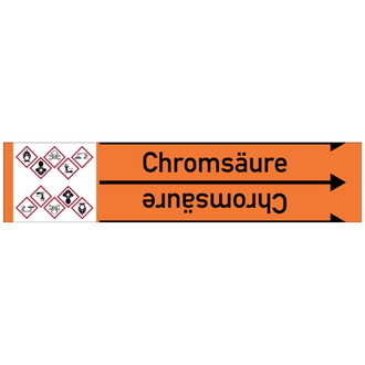 Rohrleitungsband, Chromsäure, Rolle = 33 m - 33000x90 mm, Folie selbstklebend