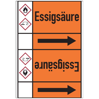 Rohrleitungsband, Essigsäure, Rolle = 33 m - 33000x105 mm, Folie selbstklebend