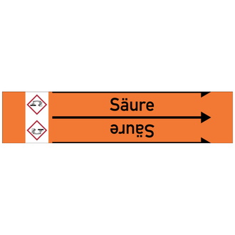 Rohrleitungsband, Säure, Rolle = 33 m - 33000x90 mm, Folie selbstklebend